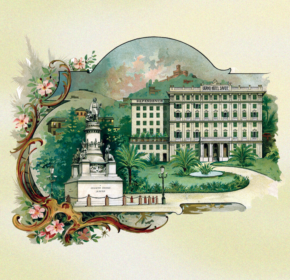 Grand Hotel Savoia cartolina del 1897